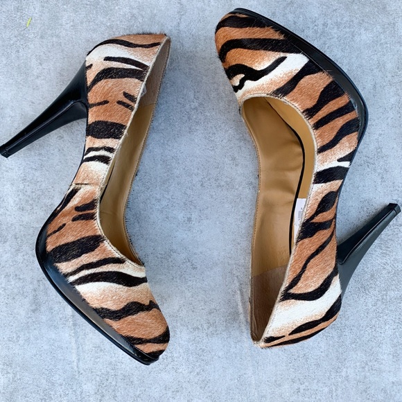 nine west zebra print shoes